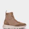 Shoe Pedro Miralles Sneakers | Sports Shoes Made Of Suede And Fabric In Brown Meme Gabardina