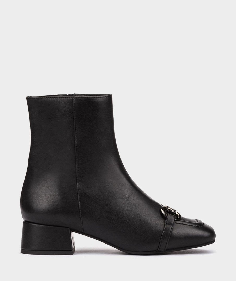 Shoe Pedro Miralles Ankle Boots | Leather Ankle Boots. Cristal Negro