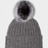 Accessories Pedro Miralles Winter Clothes | Cashmere Beanie Gorro Gris Claro