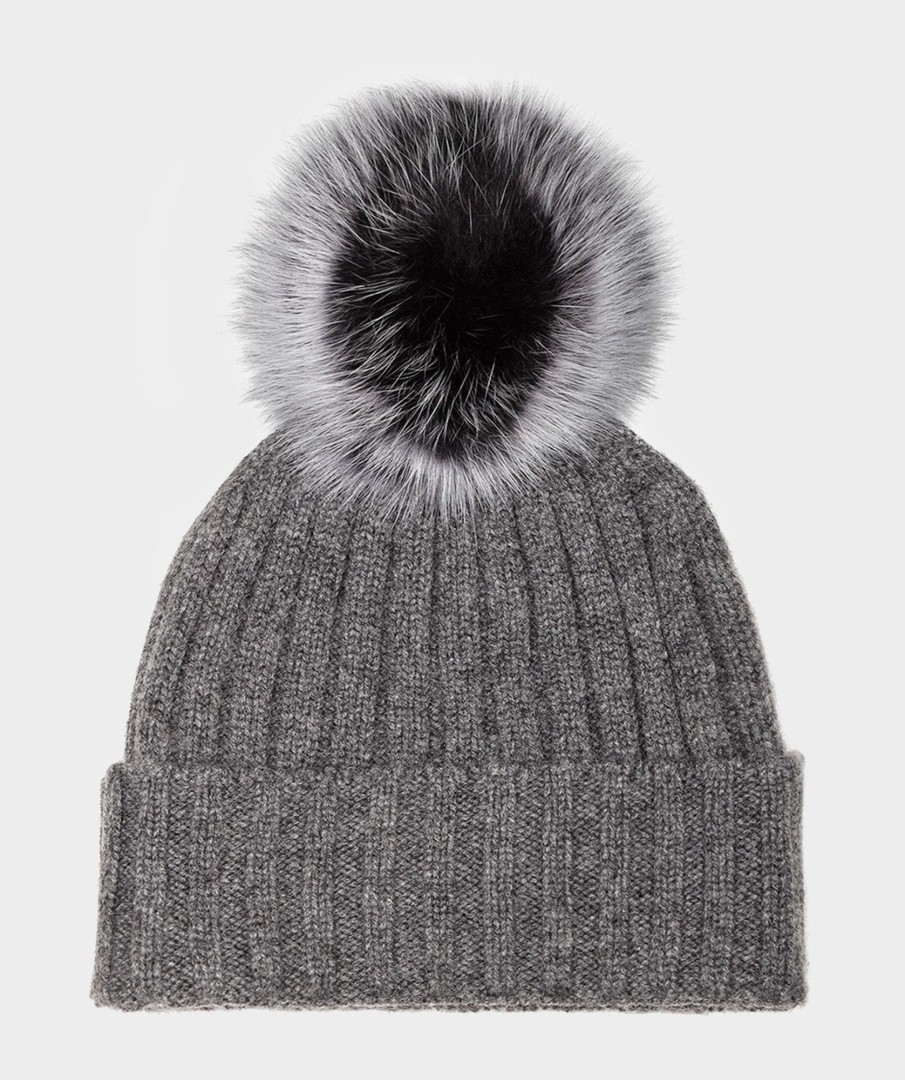 Accessories Pedro Miralles Winter Clothes | Cashmere Beanie Gorro Gris Claro