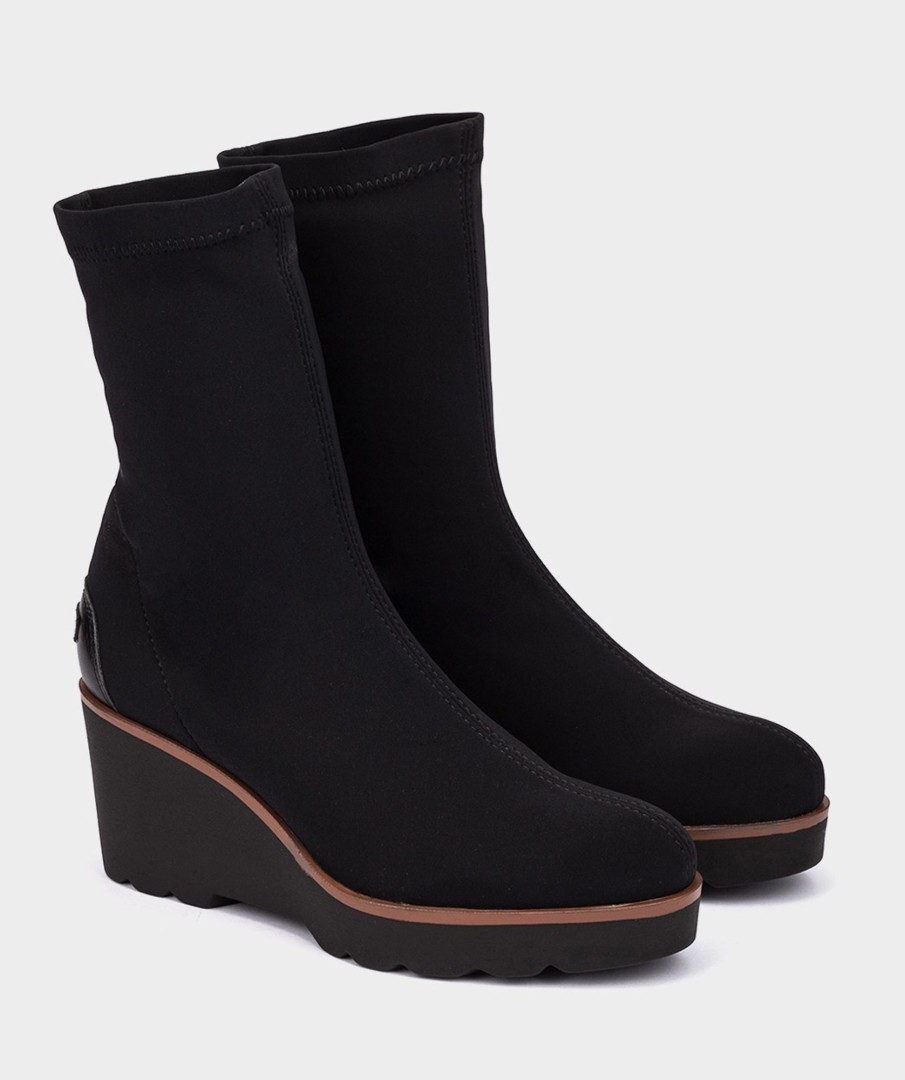 Shoe Pedro Miralles Ankle Boots | Stretch Fabric Ankle Boot Amstel Negro