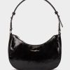 Accessories Pedro Miralles Bags | Adjustable Patent Leather Shoulder Bag Venice Negro