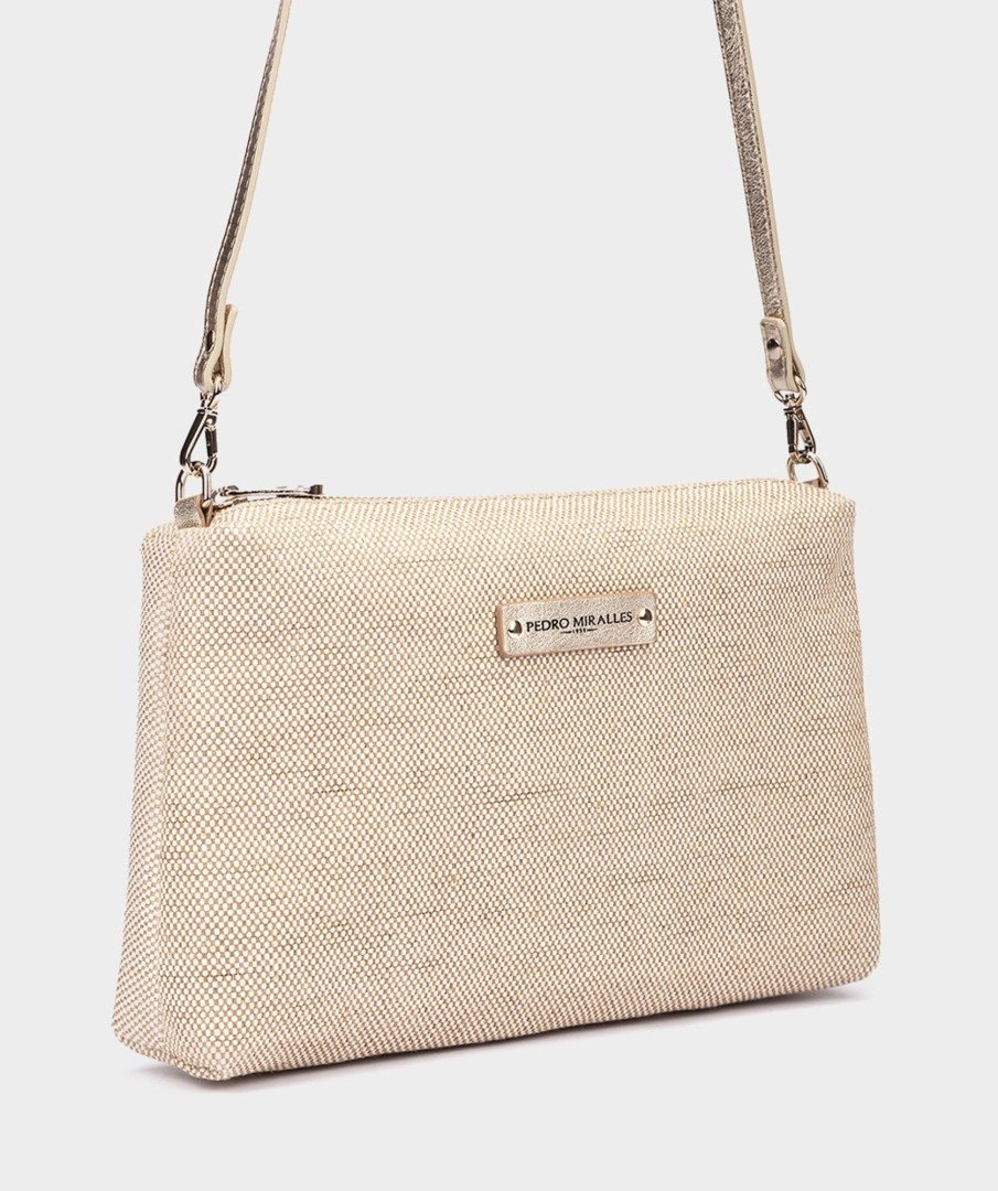 Accessories Pedro Miralles Bags | Raffia Shoulder Bag Rafia Beige