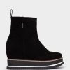 Shoe Pedro Miralles Ankle Boots | Wedge Ankle Boots With Suede Platform Velour Negro