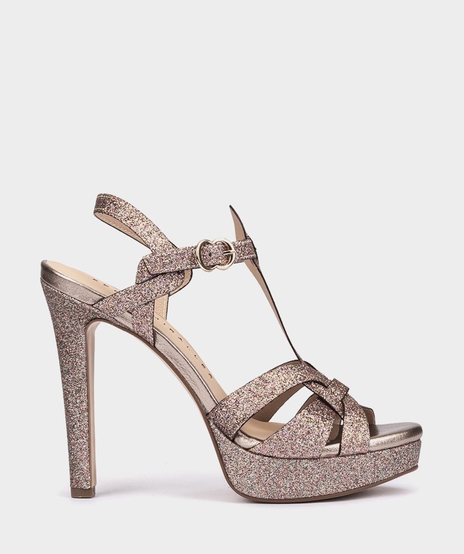 Shoe Pedro Miralles Heeled Sandals | Glitter Heeled Sandals Bright Super Multicolor