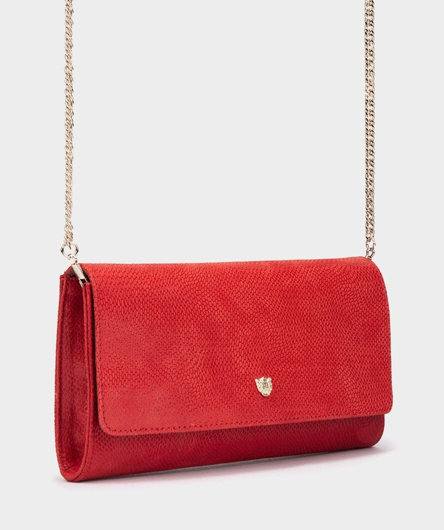 Accessories Pedro Miralles Evening Bags | Shoulder Bag Caiman Rojo