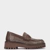 Shoe Pedro Miralles Loafers | Leather And Shiny Moccasins Seta Taupe