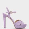 Shoe Pedro Miralles Heeled Sandals | Suede Platform Heeled Sandals Ante Malva