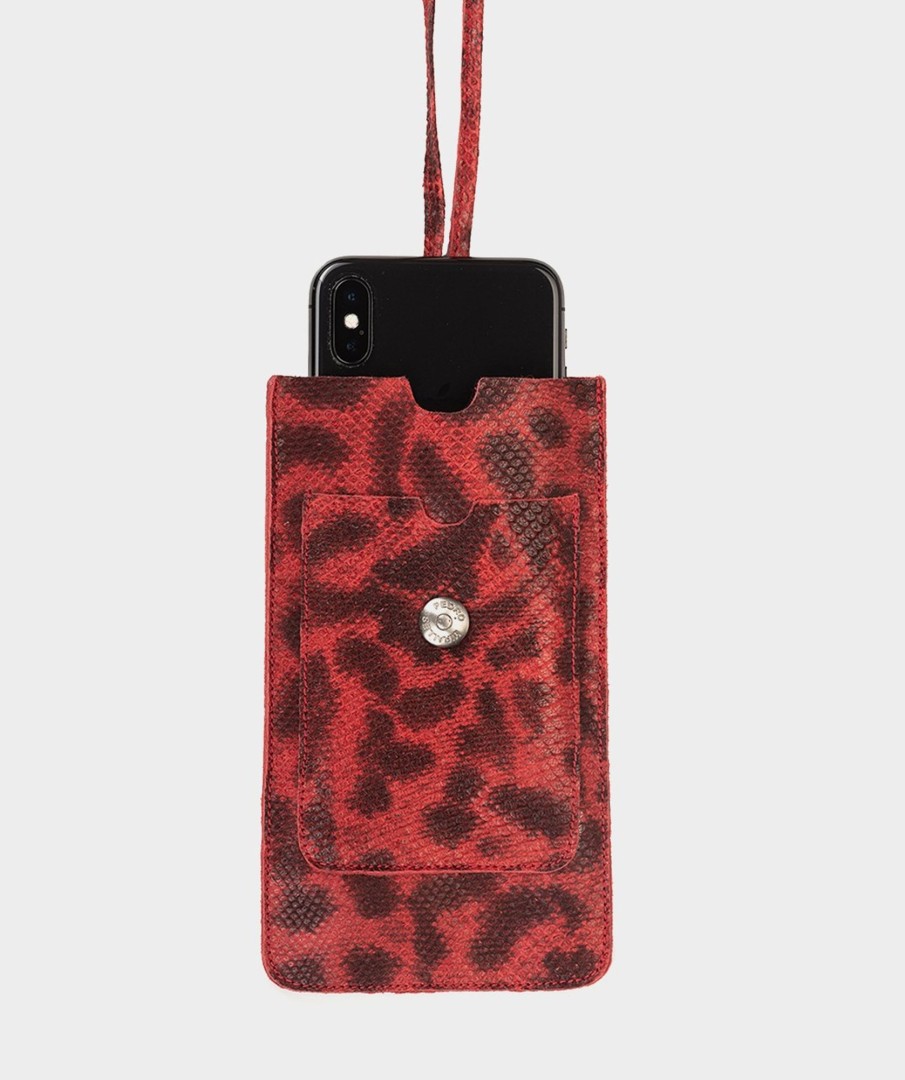 Accessories Pedro Miralles Accessories | Leather Phone Holder Cm Rojo