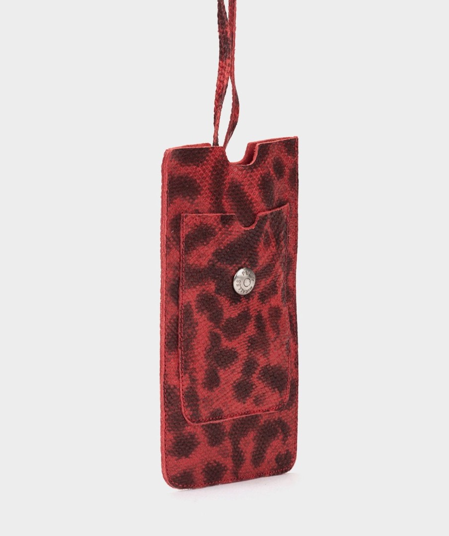 Accessories Pedro Miralles Accessories | Leather Phone Holder Cm Rojo