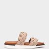 Shoe Pedro Miralles Flat Sandals | Flat Fabric Sandals Trenza Taupe