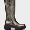 Shoe Pedro Miralles Boots | Biker Style Leather Boots. Nucleo Metal Bronzo