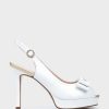 Shoe Pedro Miralles Heeled Sandals | Leather Heeled Sandals Nacarado Perla