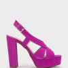 Shoe Pedro Miralles Heeled Sandals | Suede Platform Heeled Sandals Ante Viola