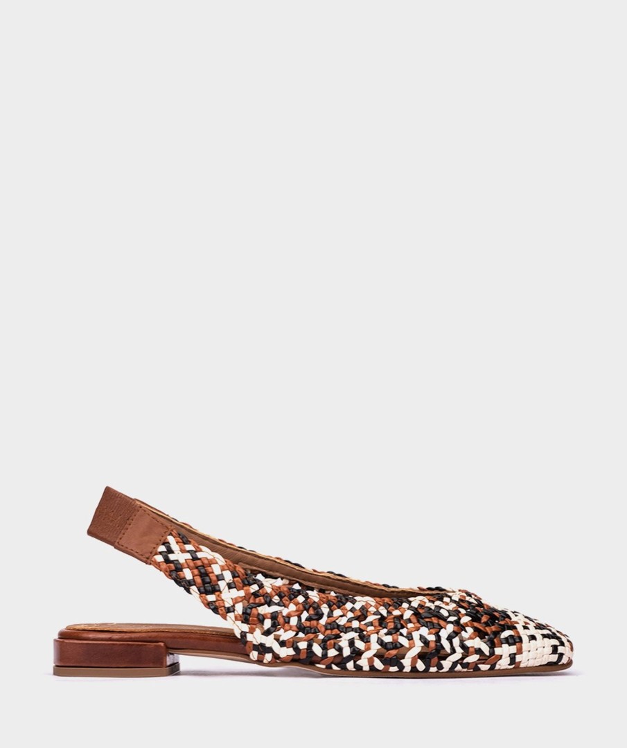 Shoe Pedro Miralles Ballet Flats | Braided Leather Dancers Trenza Multi Cueros