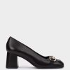 Shoe Pedro Miralles Pumps | Leather Heeled Shoes Seta Negro