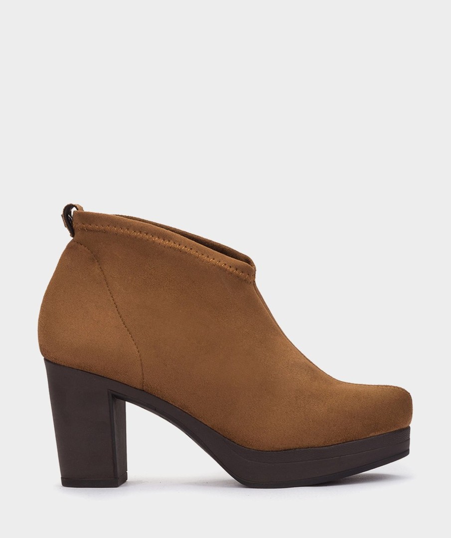 Shoe Pedro Miralles Ankle Boots | Vegan Leather Ankle Boots. Ante Strech Tabaco