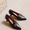 Shoe Pedro Miralles Pumps | Leather High Heels In Navy Blue Colour Seta Navy