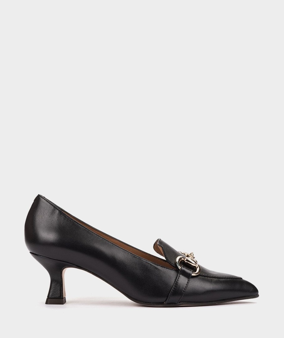 Shoe Pedro Miralles Pumps | Leather High Heels In Navy Blue Colour Seta Navy