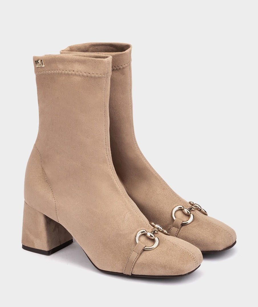 Shoe Pedro Miralles Ankle Boots | Elastic Fabric Heeled Ankle Boots. Ante Strech Arena