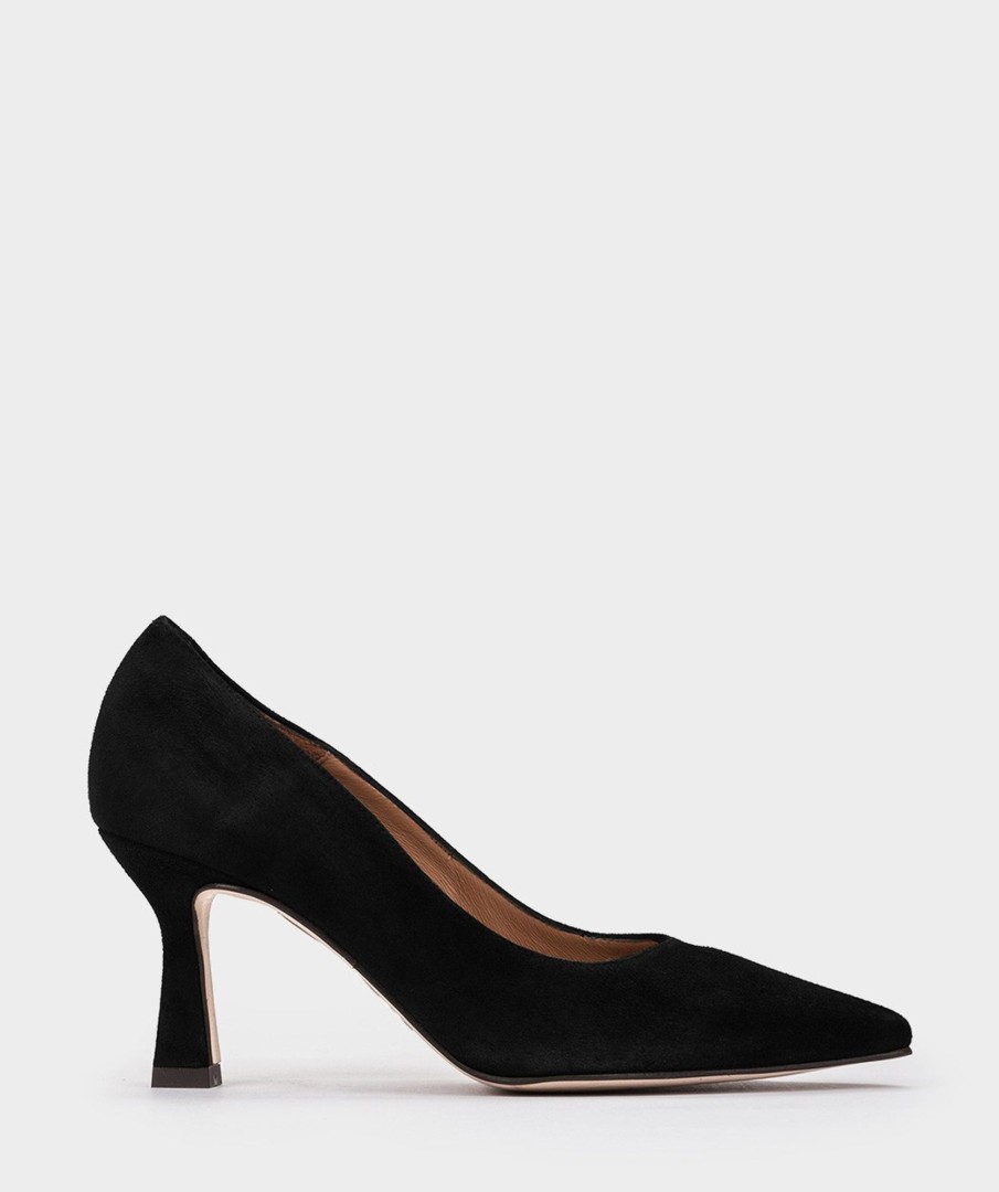 Shoe Pedro Miralles Pumps | High-Heeled Shoes And Pointy Toe Amalfi Negro