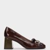 Shoe Pedro Miralles Pumps | Brown Patent Leather Heeled Shoes Venice Castagna