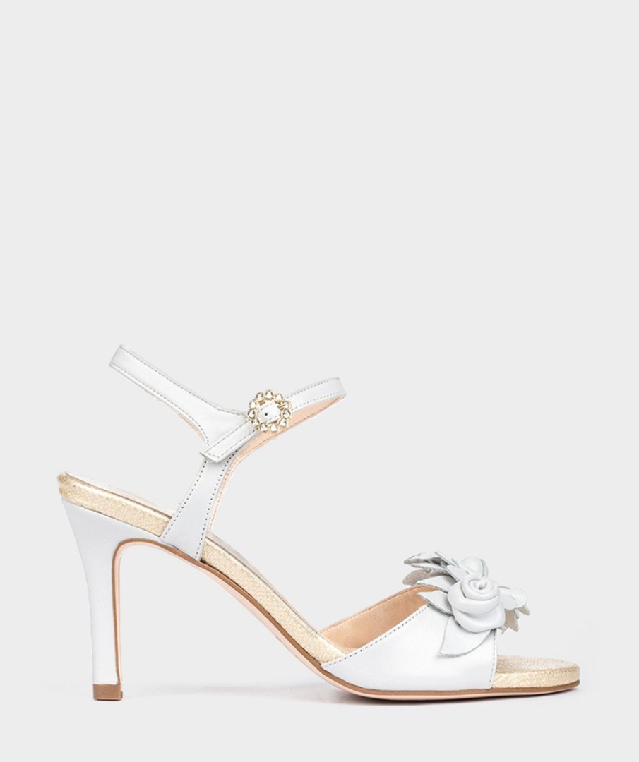 Shoe Pedro Miralles Heeled Sandals | Leather Heeled Sandals Nacarado Perla