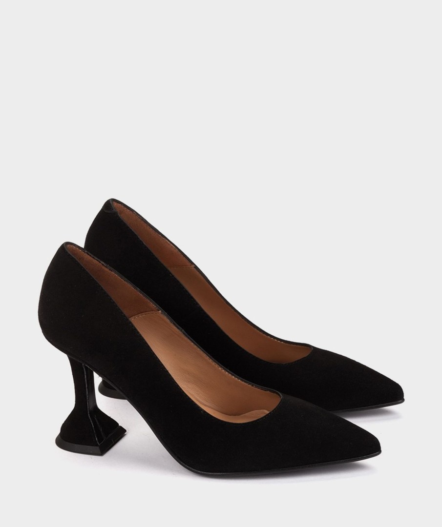 Shoe Pedro Miralles Pumps | Suede Pumps. Amalfi Negro