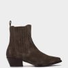 Shoe Pedro Miralles Ankle Boots | Suede Ankle Boots With Heel Cortina Oil Thime