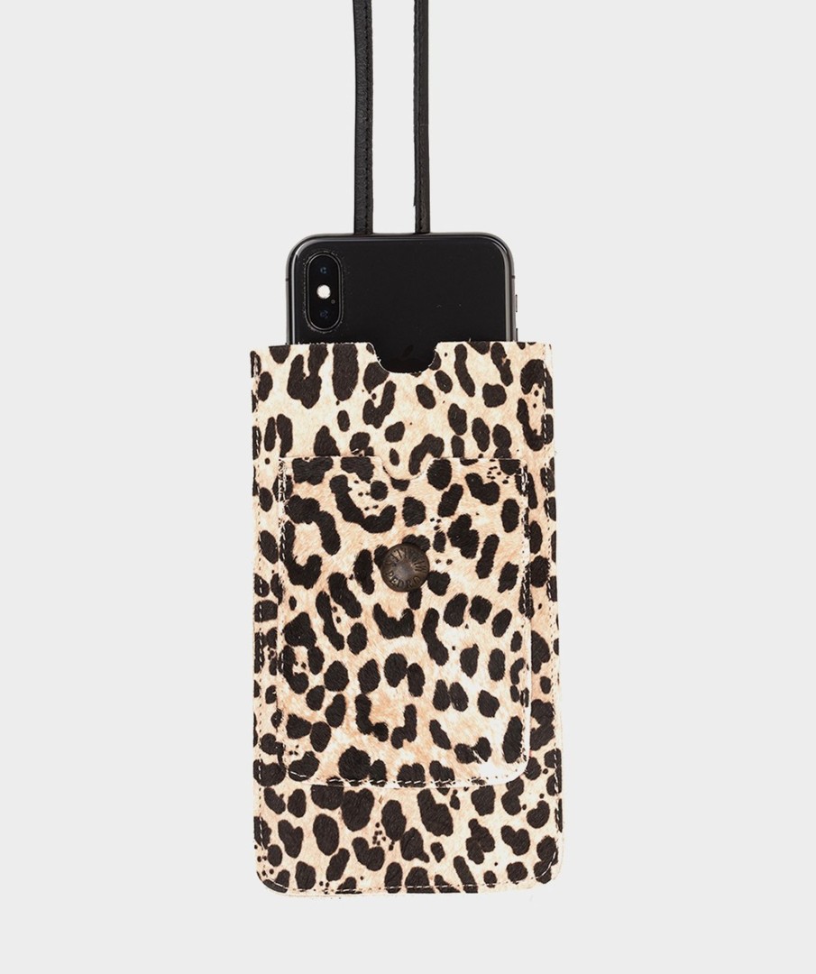 Accessories Pedro Miralles Accessories | Leather Phone Holder Cm Leopardo