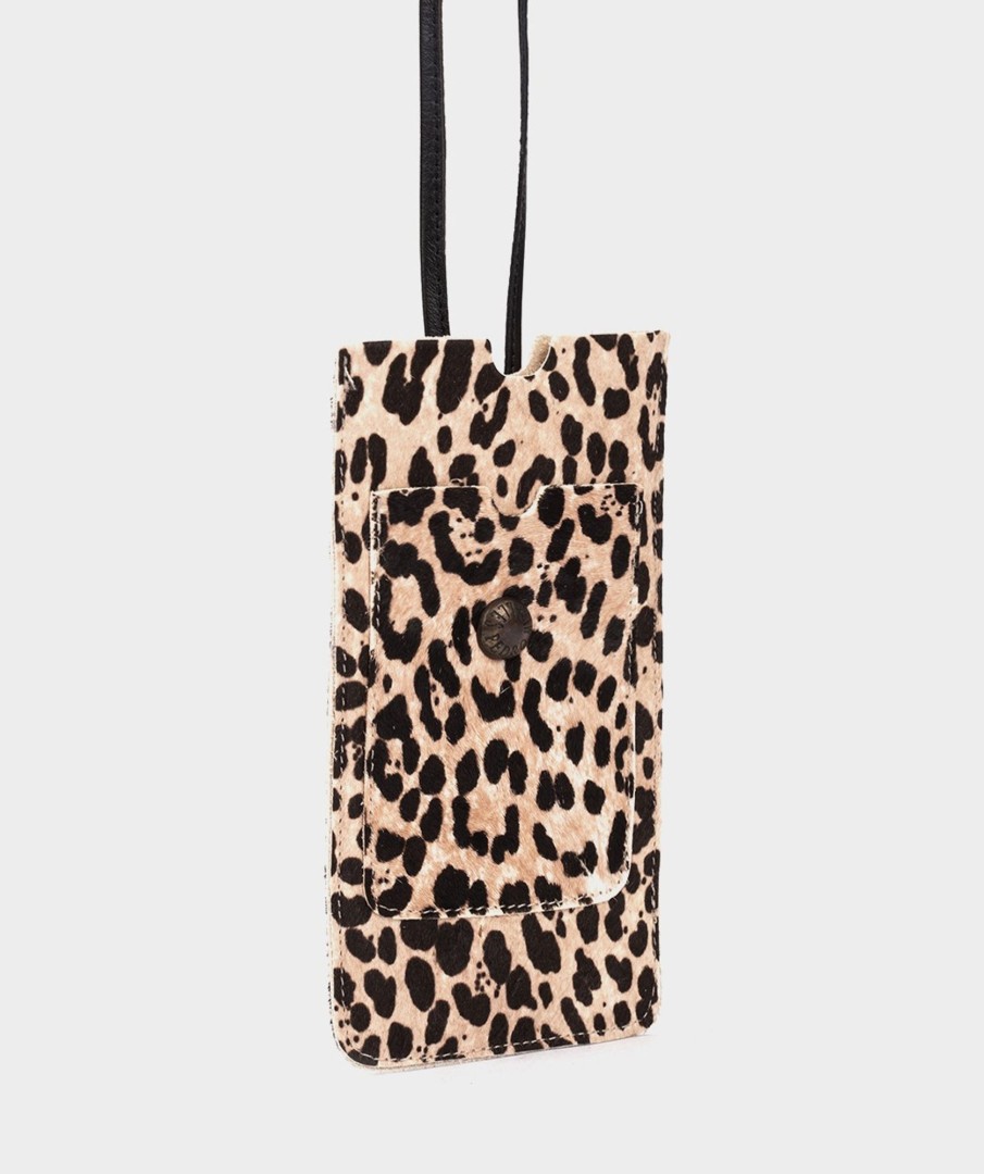 Accessories Pedro Miralles Accessories | Leather Phone Holder Cm Leopardo