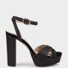 Shoe Pedro Miralles Heeled Sandals | Glitter Heeled Sandals Bright Super Negro