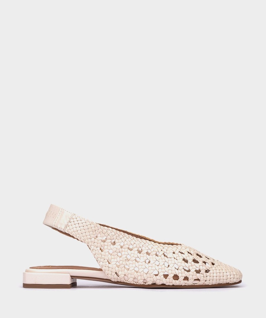 Shoe Pedro Miralles Ballet Flats | Braided Leather Dancers Trenza Off