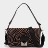 Accessories Pedro Miralles Crossbody Bags | Suede Shoulder Bag. Zebra Acero