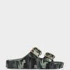 Shoe Pedro Miralles Flat Sandals | Flat Sandals With Camouflage Print, Adorned With Buckles Bio Camuflaje