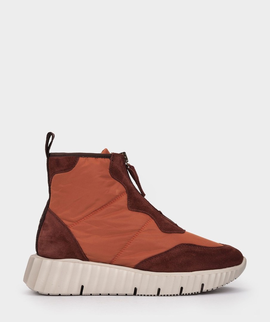 Shoe Pedro Miralles Sneakers | Sports Shoes Made Of Suede And Fabric In Brown Meme Teja