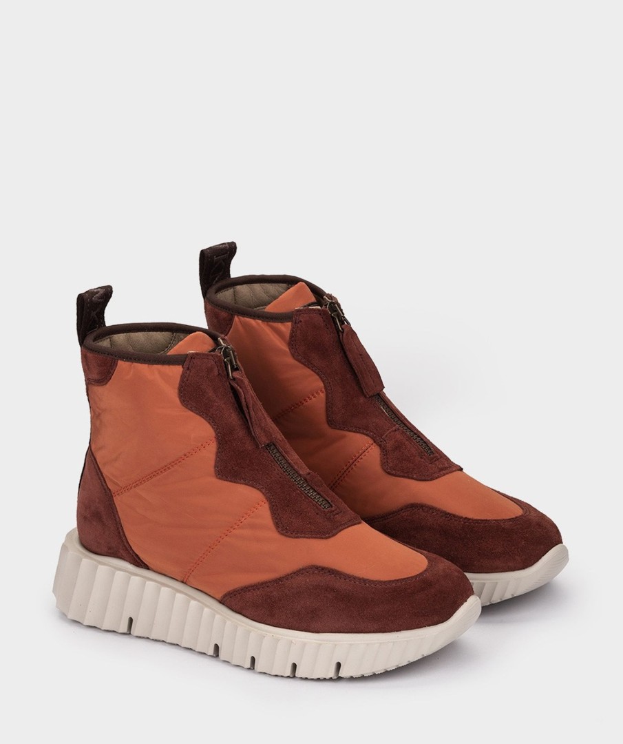 Shoe Pedro Miralles Sneakers | Sports Shoes Made Of Suede And Fabric In Brown Meme Teja