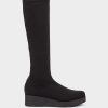 Shoe Pedro Miralles Boots | Elastic Fabric High Boots. Amstel Negro