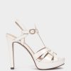 Shoe Pedro Miralles Heeled Sandals | Leather Heeled Sandals Nacarado Perla