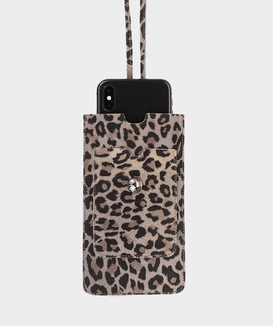 Accessories Pedro Miralles Accessories | Leather Phone Holder Cm Gris