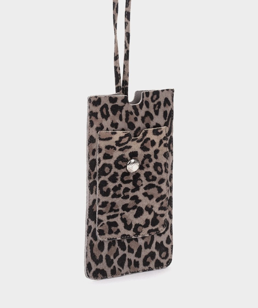 Accessories Pedro Miralles Accessories | Leather Phone Holder Cm Gris