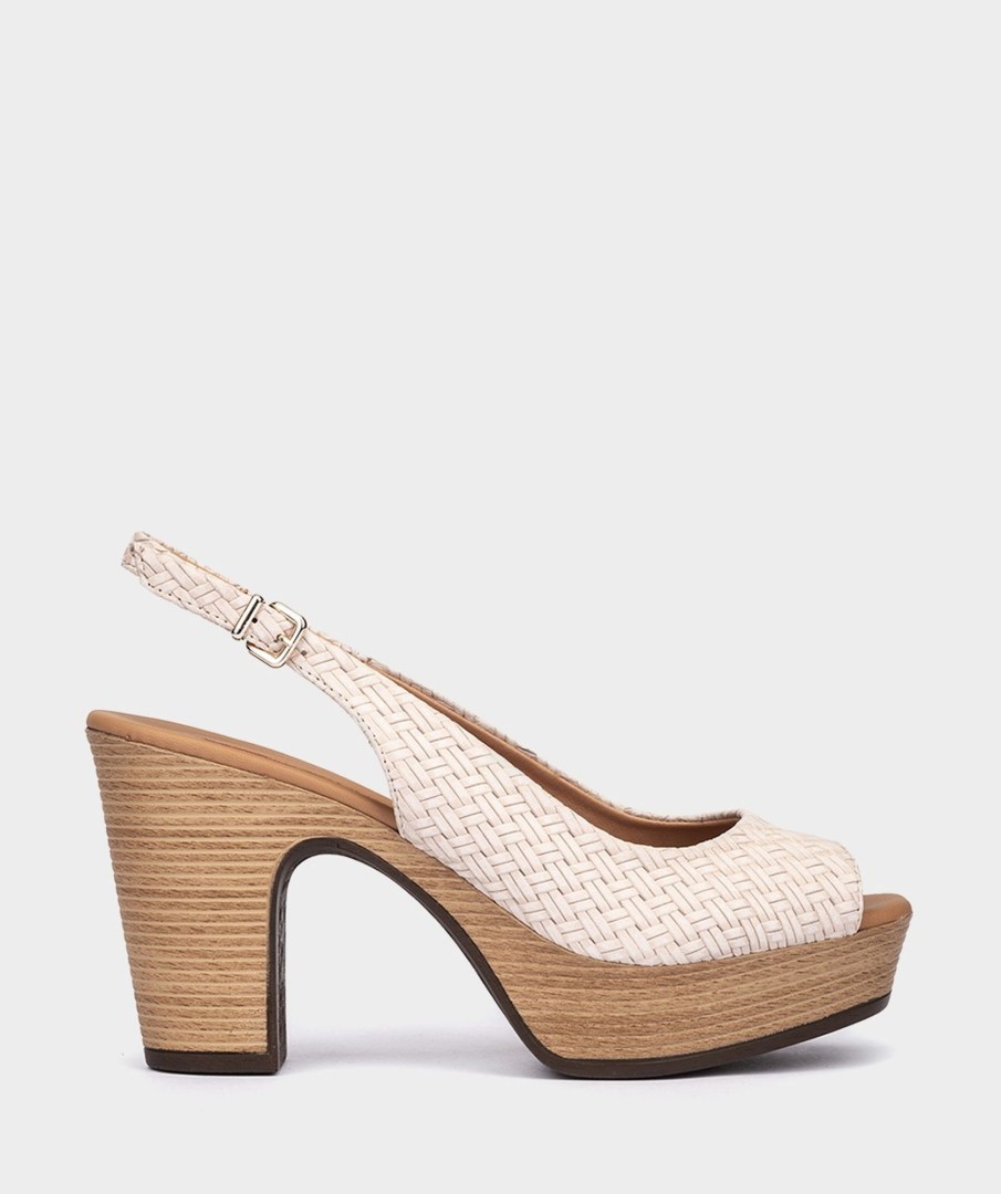 Shoe Pedro Miralles Heeled Sandals | Leather Heel Sandals Twist Arena