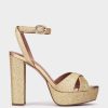 Shoe Pedro Miralles Heeled Sandals | Glitter Heeled Sandals Bright Super Oro