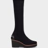 Shoe Pedro Miralles Boots | Elastic Fabric High Boots. Amstel Negro