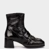 Shoe Pedro Miralles Ankle Boots | Patent Leather Ankle Boots In Black Colour Venice Negro