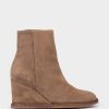 Shoe Pedro Miralles Ankle Boots | Suede Wedged Ankle Boots. Velour Birra